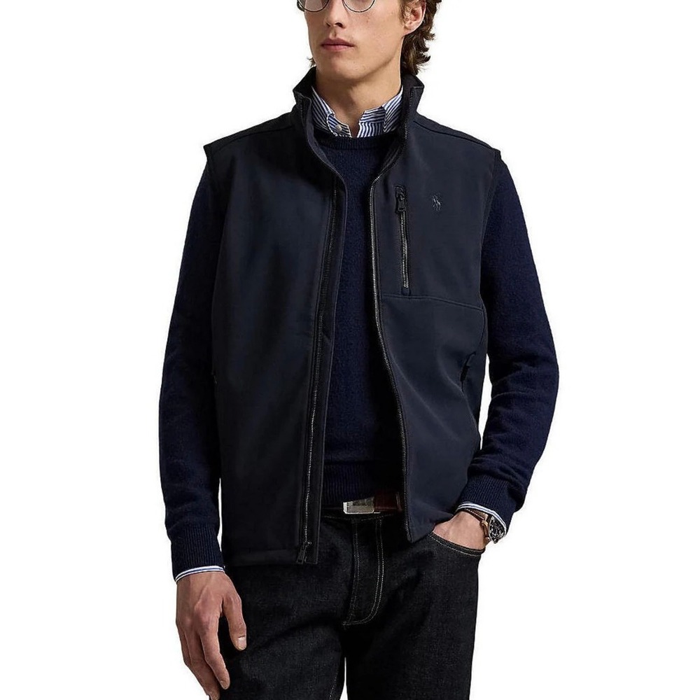 Polo Ralph Lauren Performance Men's S Golf Vest Navy Technical Water-Repellent